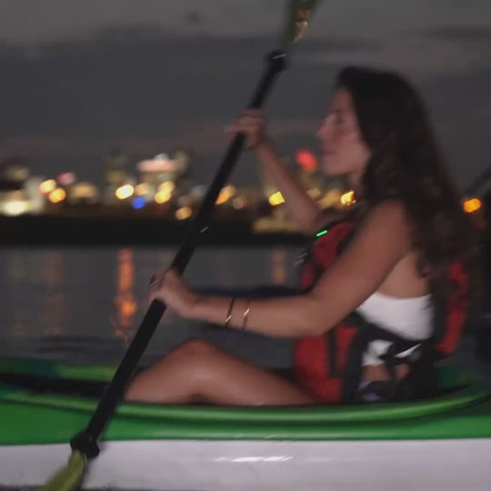 Descente nocturne en kayak